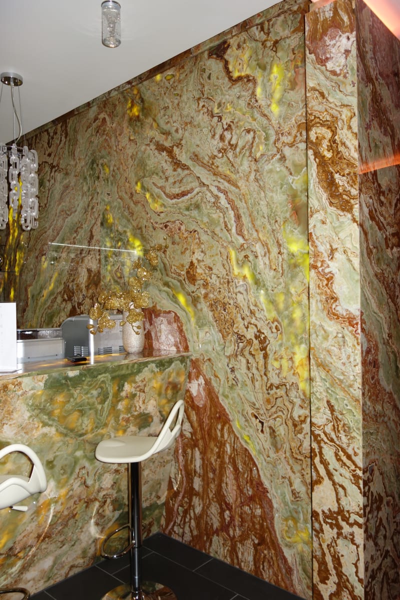 Prosvětlené onyxové stěny - realizace 8